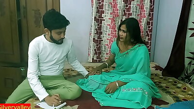 Indian sexy madam teaching her special student how to romance and sex&excl; with hindi voice